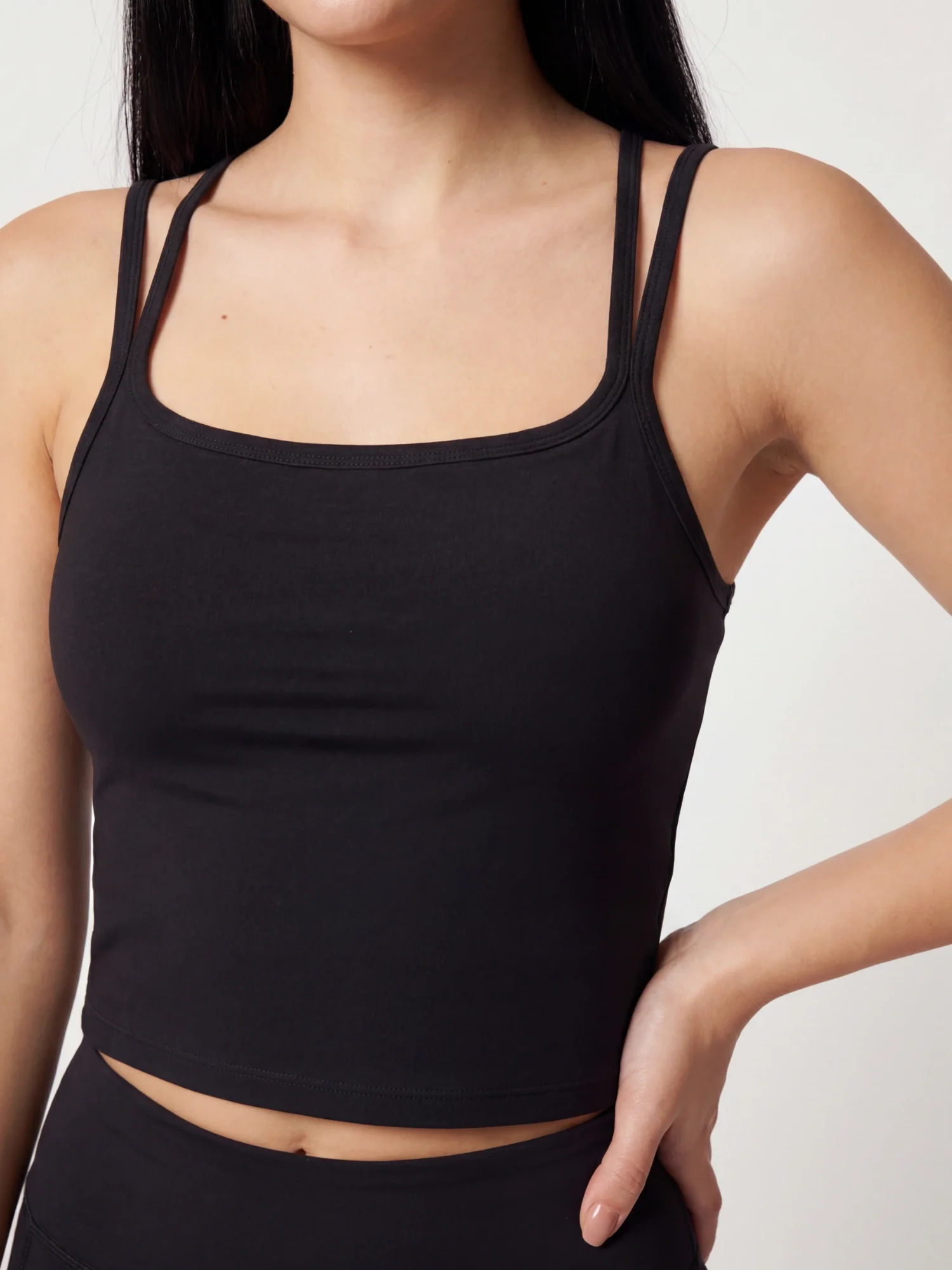 Gianna Strappy Top and Shorts Set - Black - Image 4
